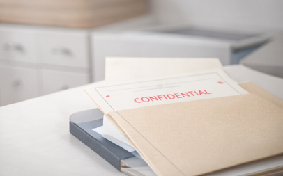 abstract frosted glass texture with soft light filtering through, representing privacy and confidentiality, muted purple tones